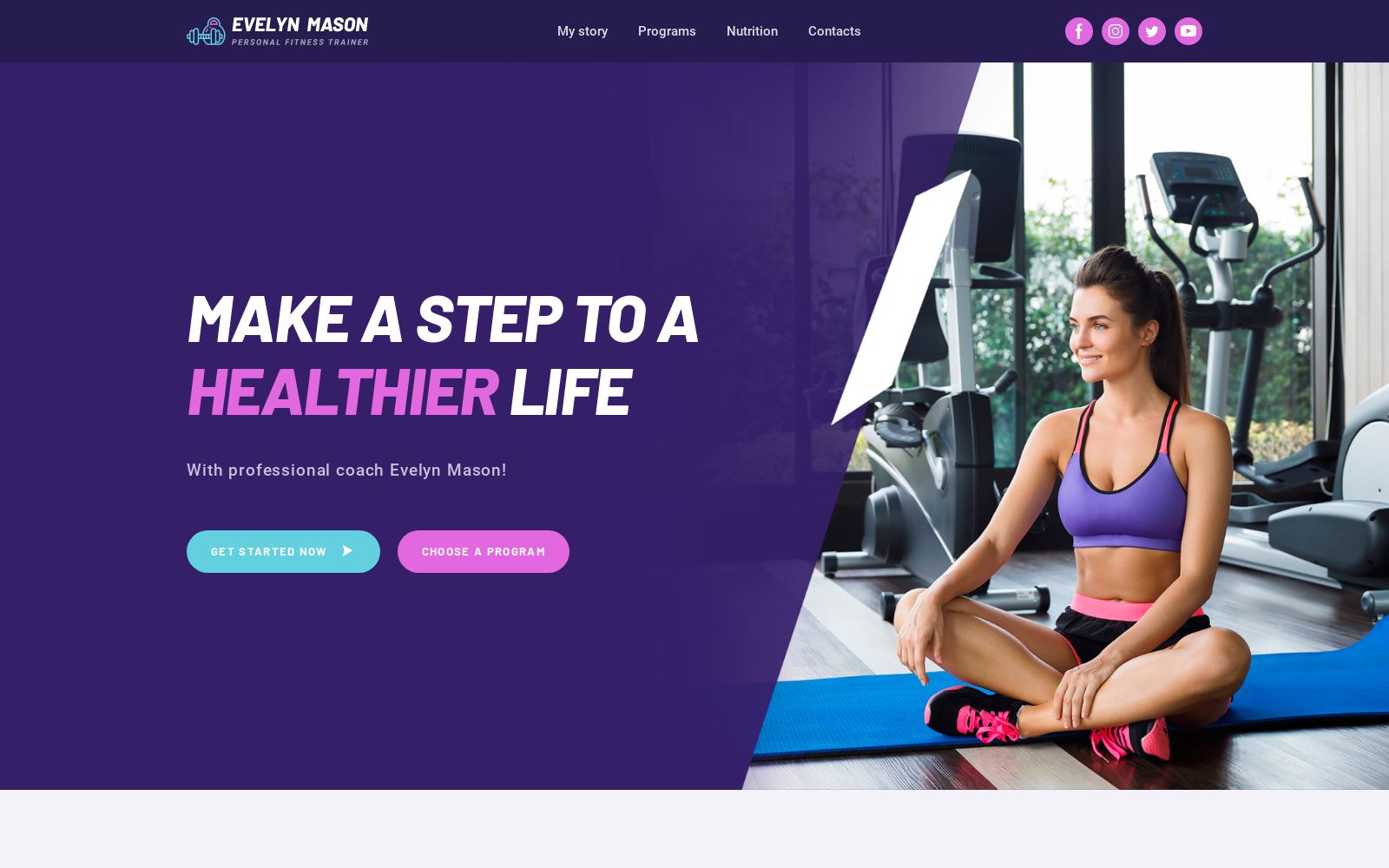 Personal Trainer Website Template for Crossfit Instructor image