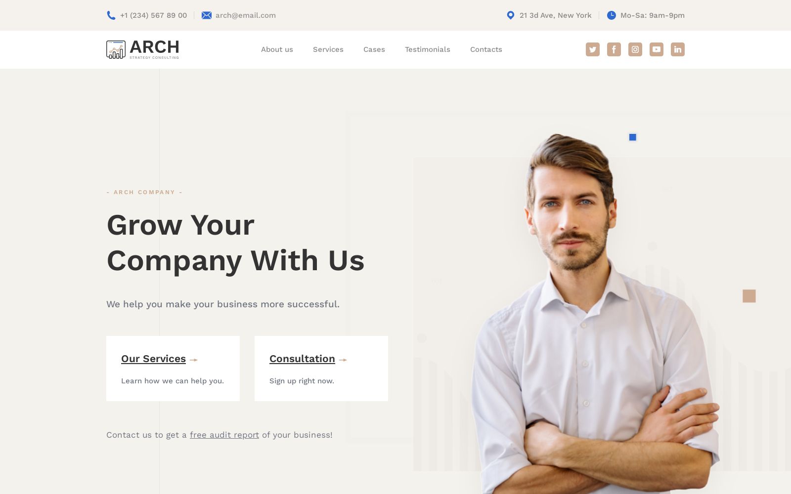 Asset Management Website Design Image