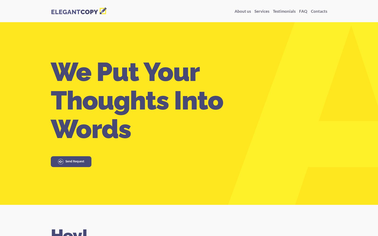 Freelance Writer Website Template for Copywriter Portfolio Website Image