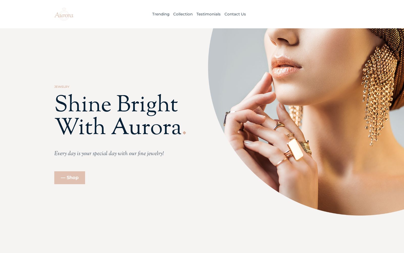 Handmade Jewelry Website Template for Jewellery Artists image